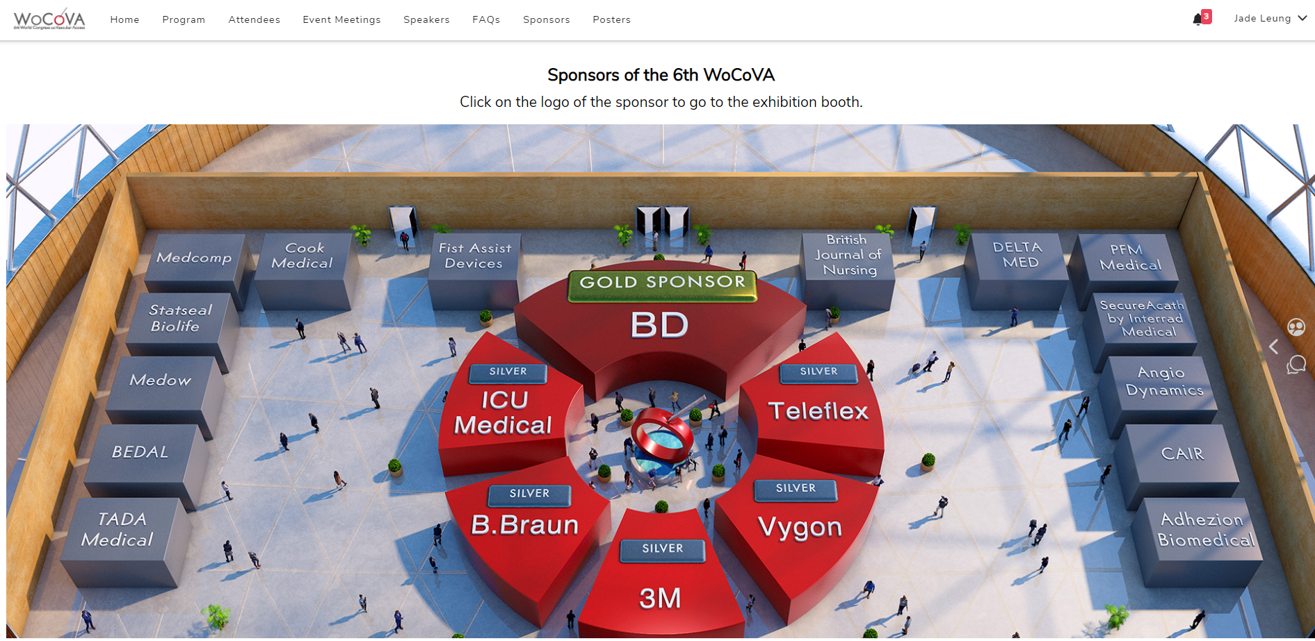 WoCoVA sponsor booths